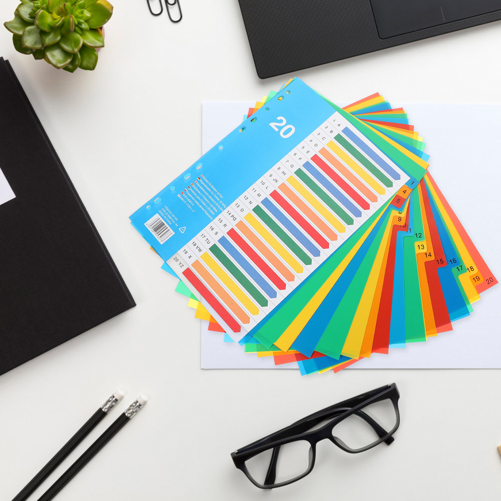 5Pcs Binder Dividers Colored P - огляд і ціна Tab Divider A4