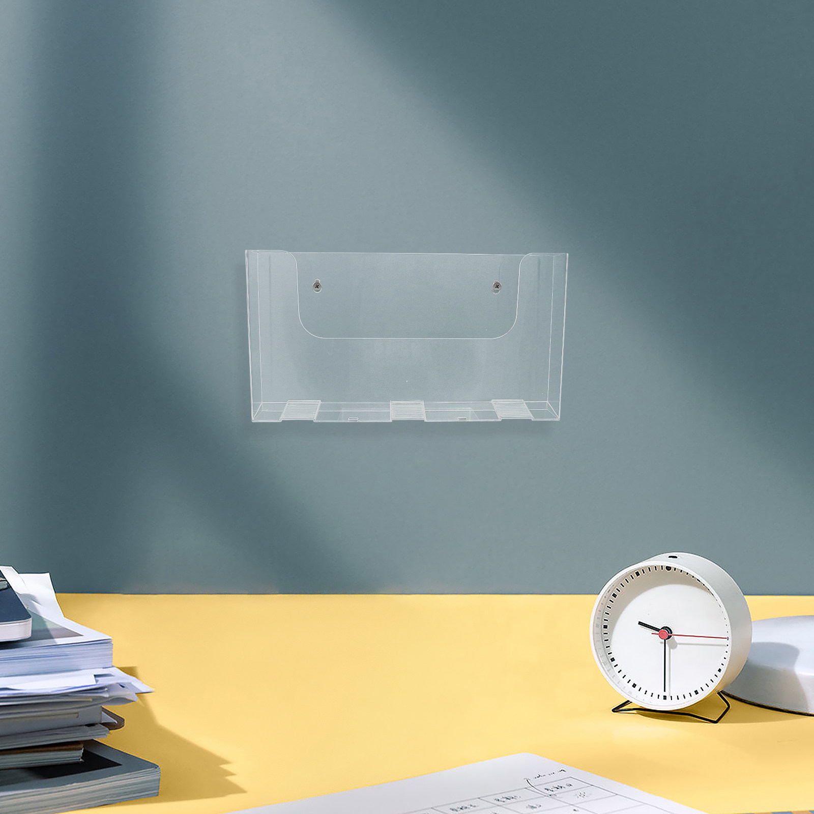 2Pcs Acrylic Wall Mounted File - огляд і ціна Magazine Holder Rack