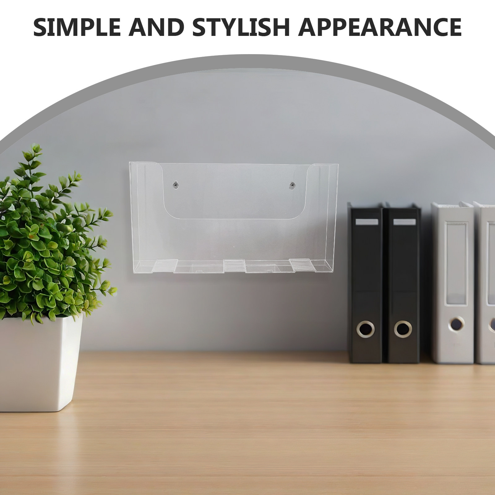 2Pcs Acrylic Wall Mounted File - огляд і ціна Magazine Holder Rack
