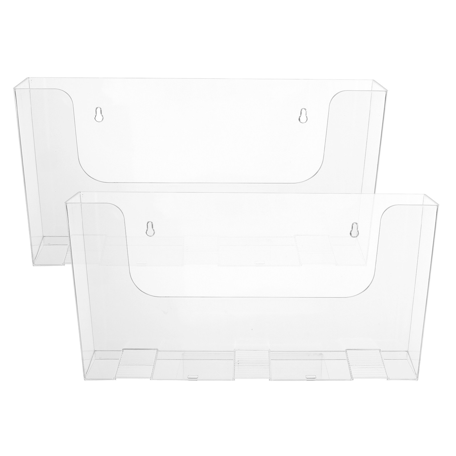 2Pcs Acrylic Wall Mounted File - огляд і ціна Magazine Holder Rack