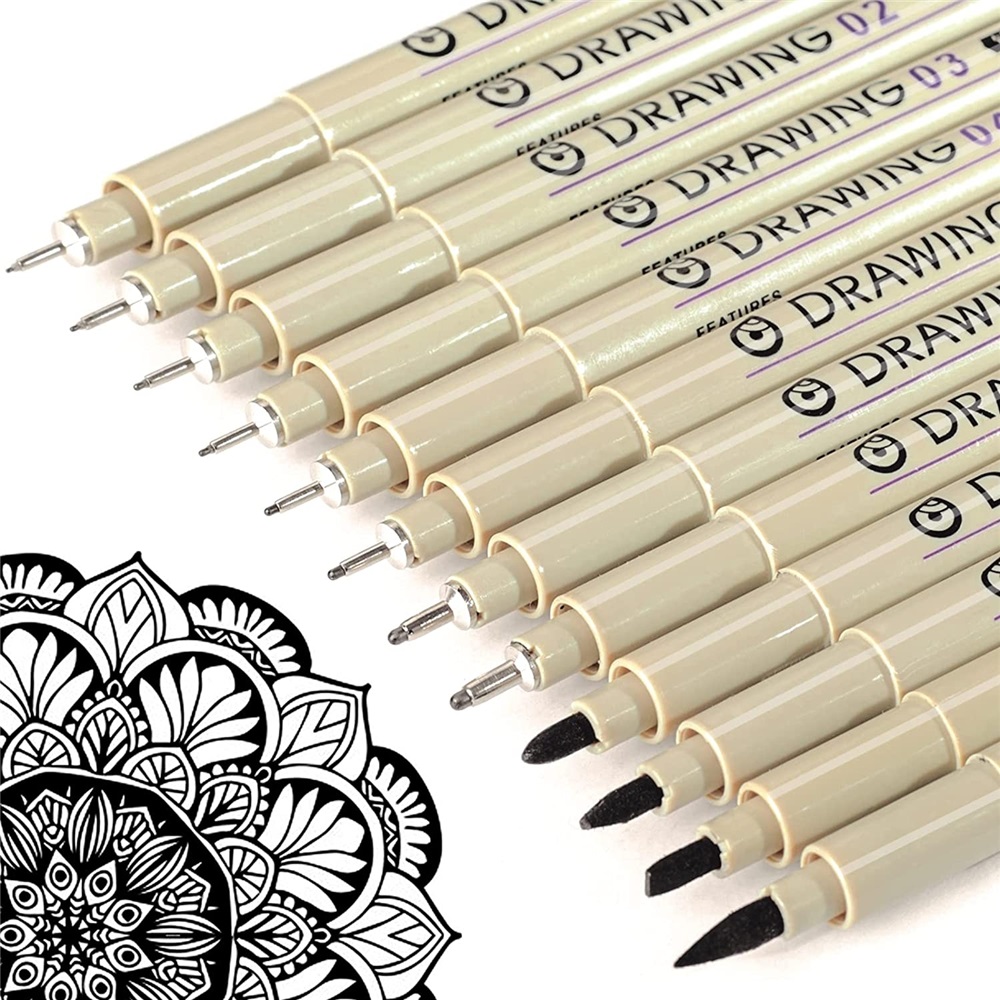 Brown & Black Micro Pens, 12 S - огляд і ціна Archive Box Set