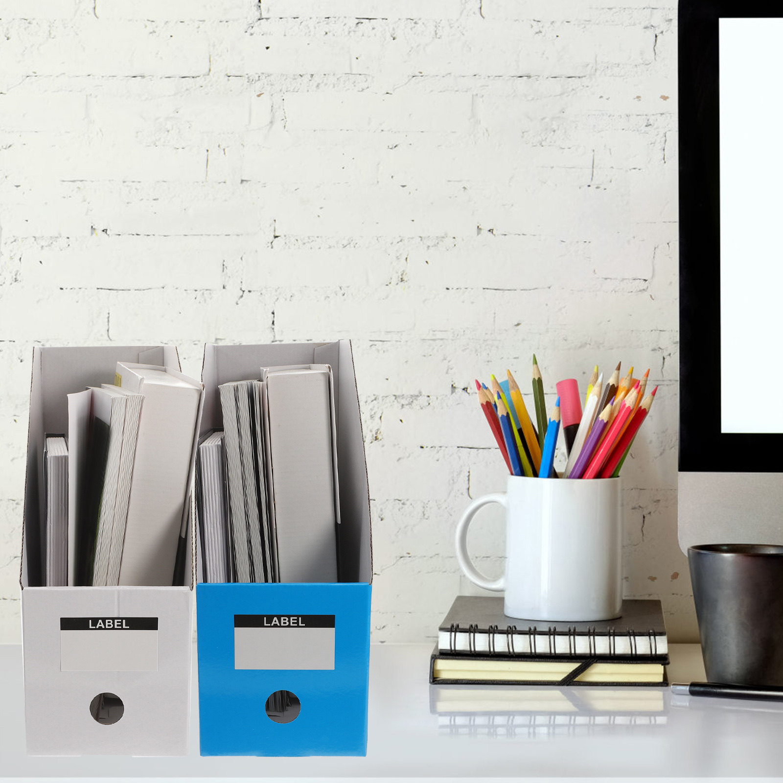 3Pcs Desktop File Folder Organ - огляд і ціна Magazine Holder Rack