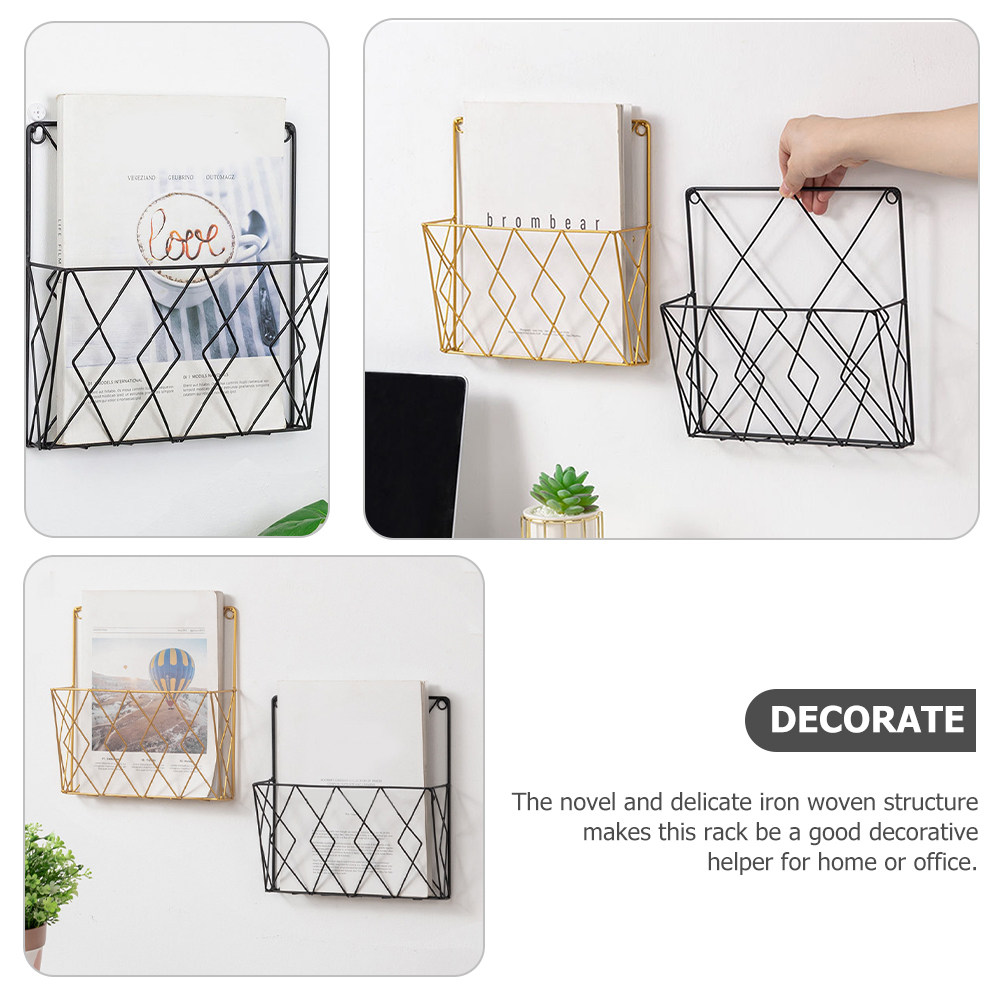2Pcs Premium Metal Wall File O - огляд і ціна Magazine Holder Rack