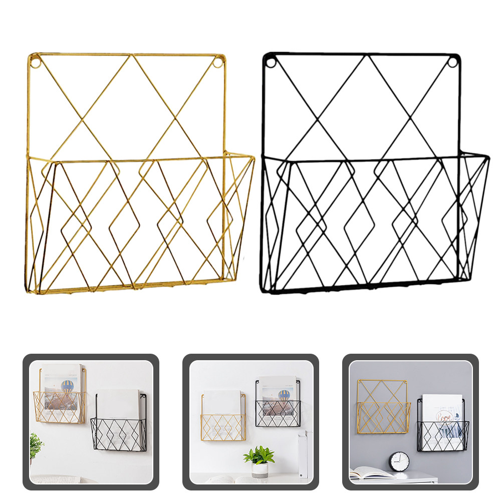 2Pcs Premium Metal Wall File O - огляд і ціна Magazine Holder Rack