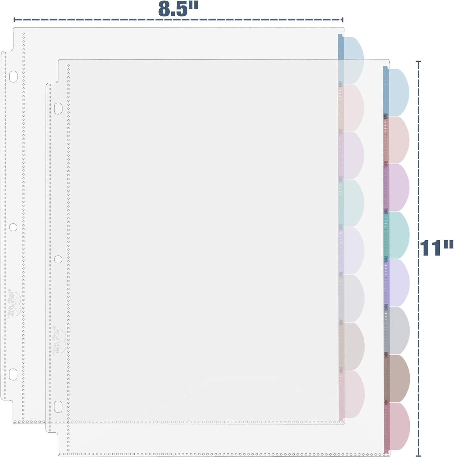 A4 Clear Sheet Protectors with - огляд і ціна Tab Divider A4