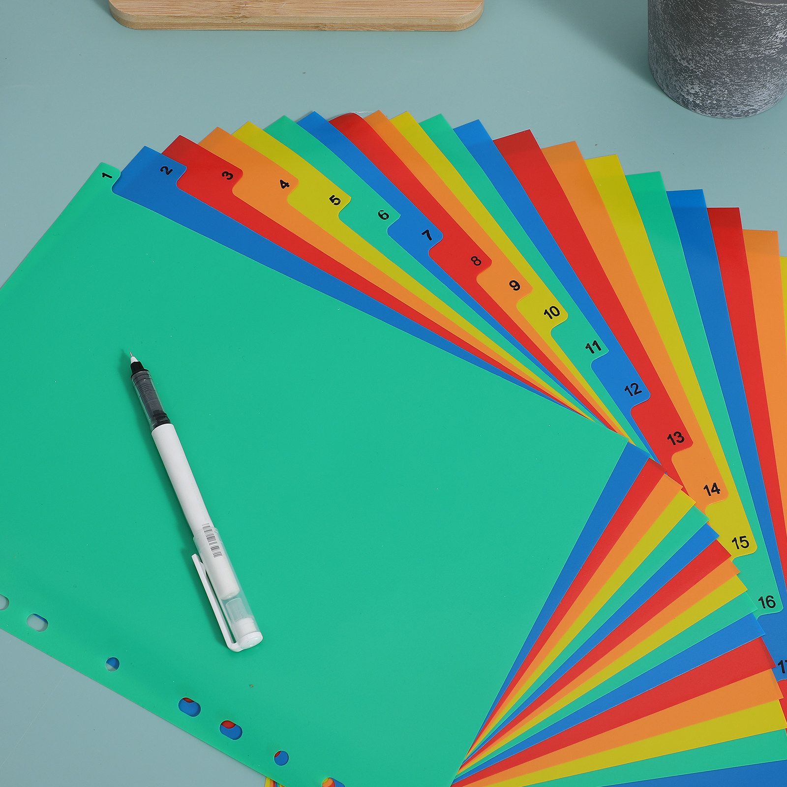 A4 Colorful Plastic Classified - огляд і ціна Tab Divider A4