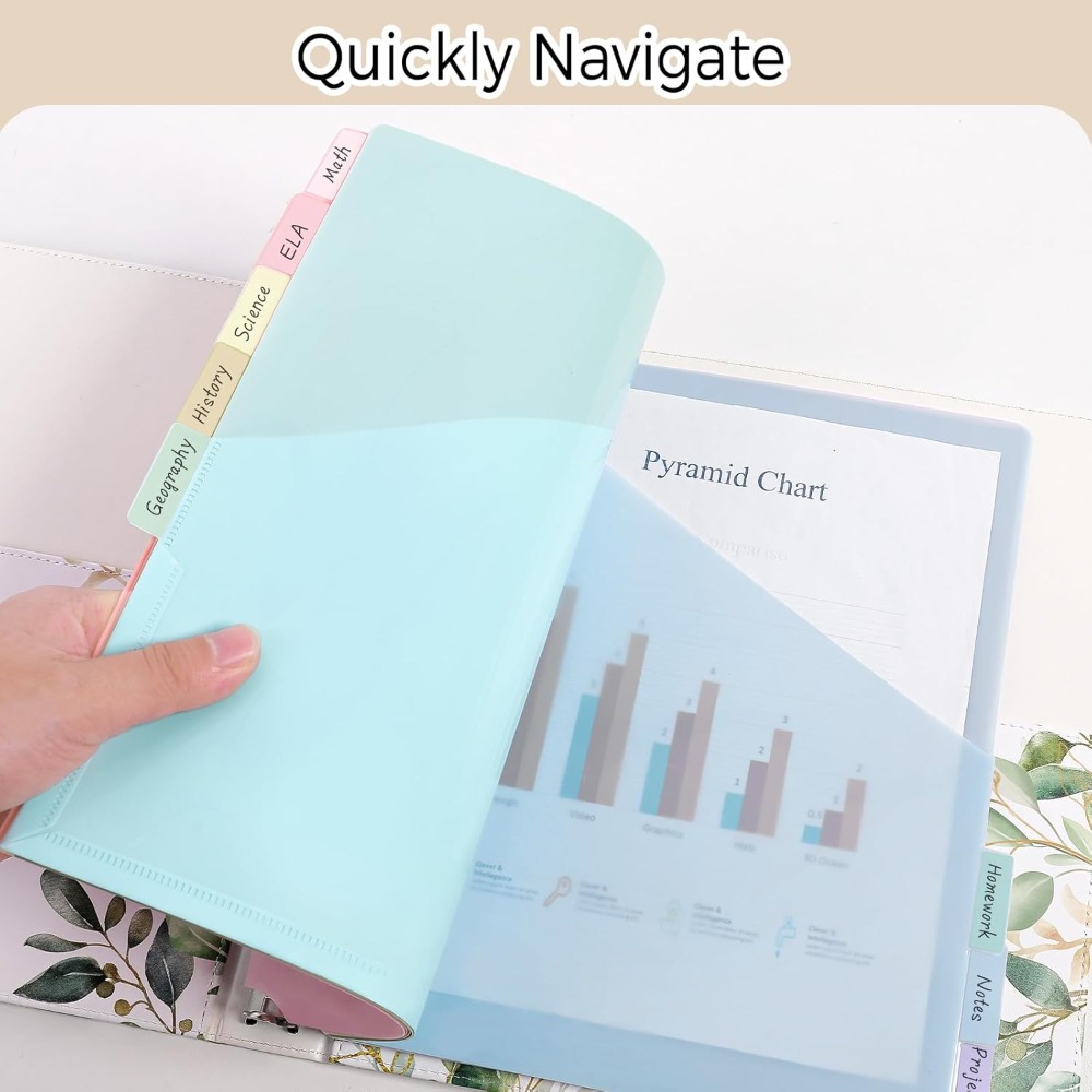 8 pcs A4 Pastel Binder Divider - огляд і ціна Tab Divider A4