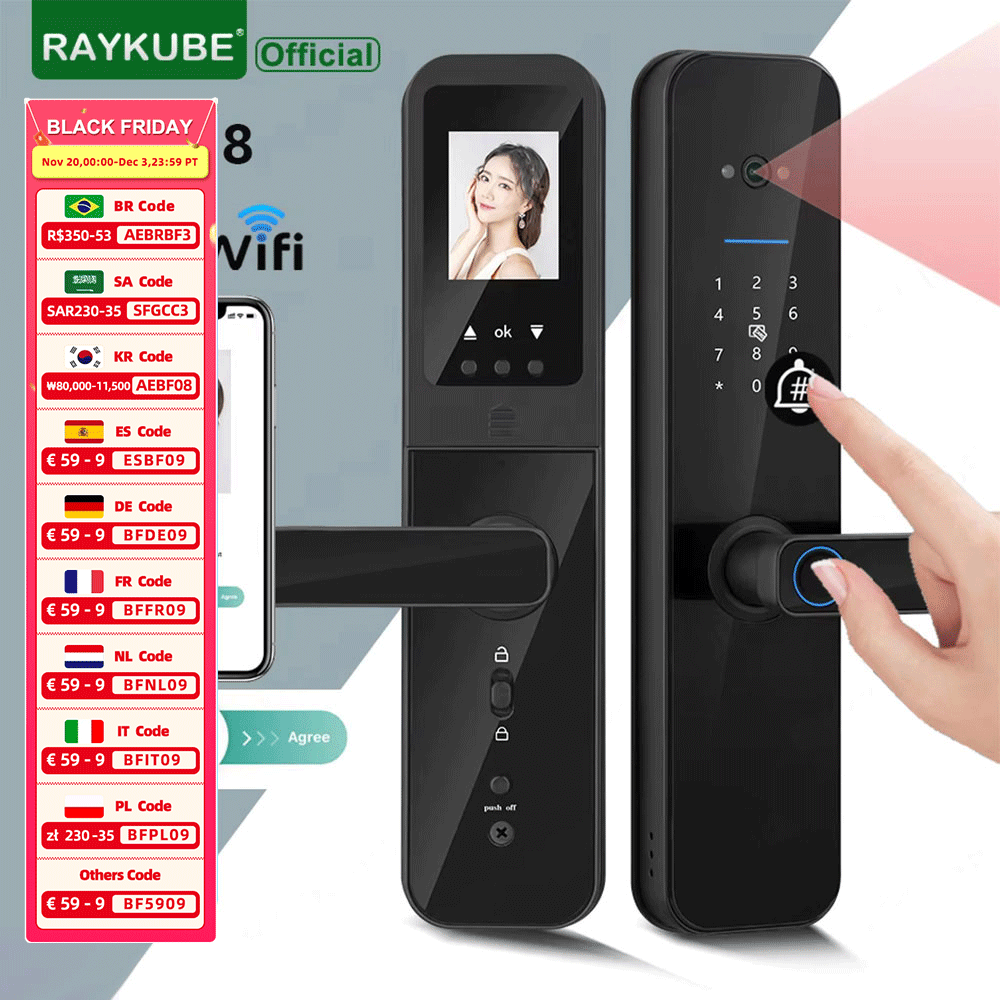 RAYKUBE F008 Tuya Wifi peephol - огляд і ціна Letter Opener Brass