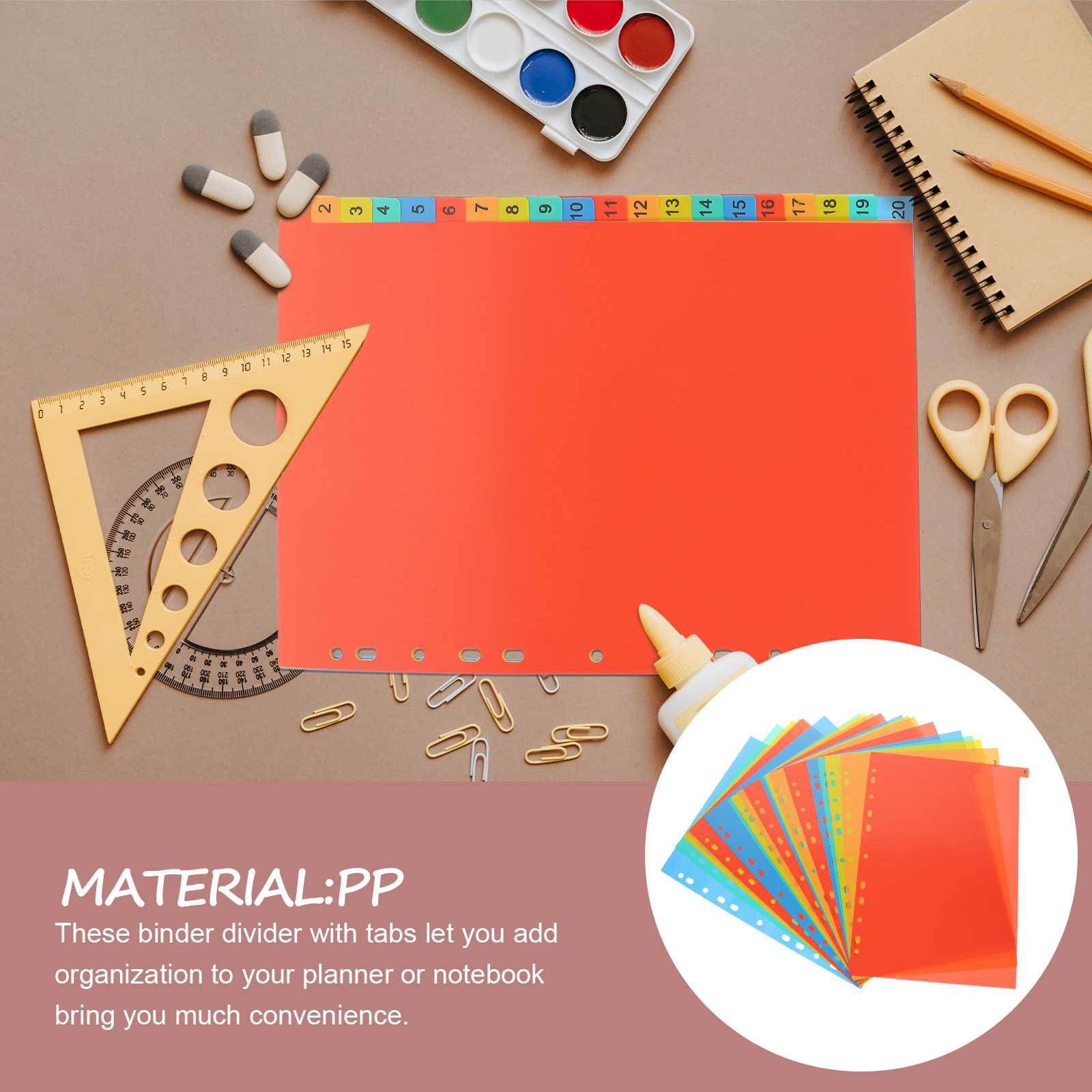 20Sheets A4 Tabbed Binder Divi - огляд і ціна Tab Divider A4