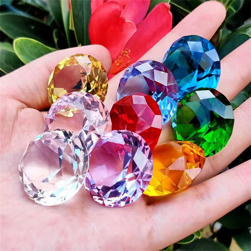 10 Colors Crystal Diamond Shap - огляд і ціна Paper Weight Crystal