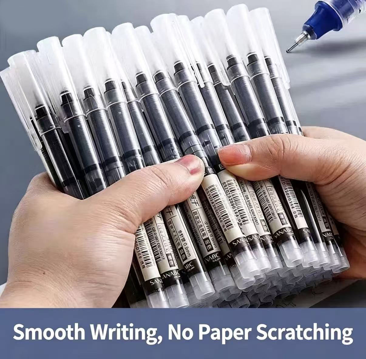 6 Pack Click Gel Pens 0.5mm Bl - огляд і ціна Gel Refill Pack