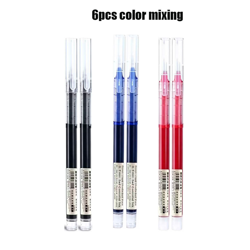 6 Pack Click Gel Pens 0.5mm Bl - огляд і ціна Gel Refill Pack