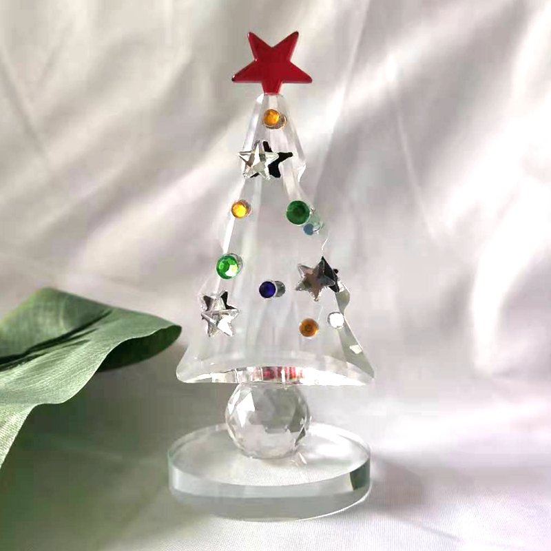 Crystal Christmas Tree Figurin - огляд і ціна Paper Weight Crystal