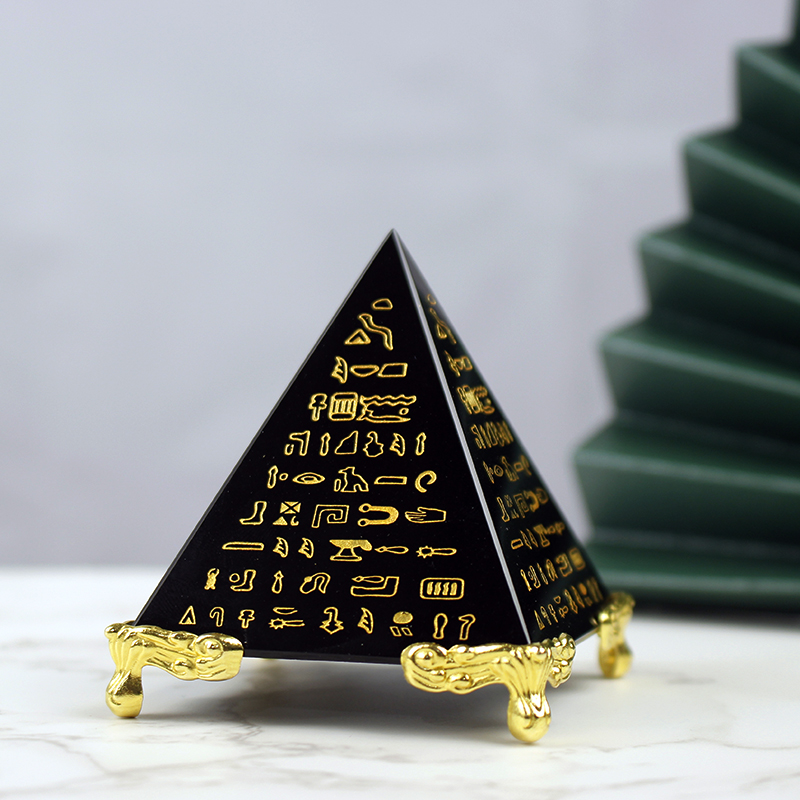 Egypt Crystal Obsidian Pyramid - огляд і ціна Paper Weight Crystal