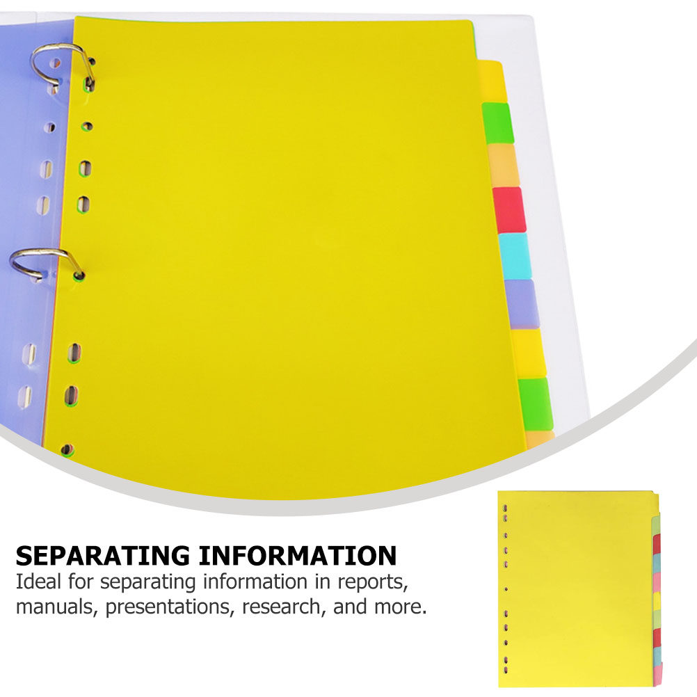 12Pcs Colored Tab Dividers A4  - огляд і ціна Tab Divider A4