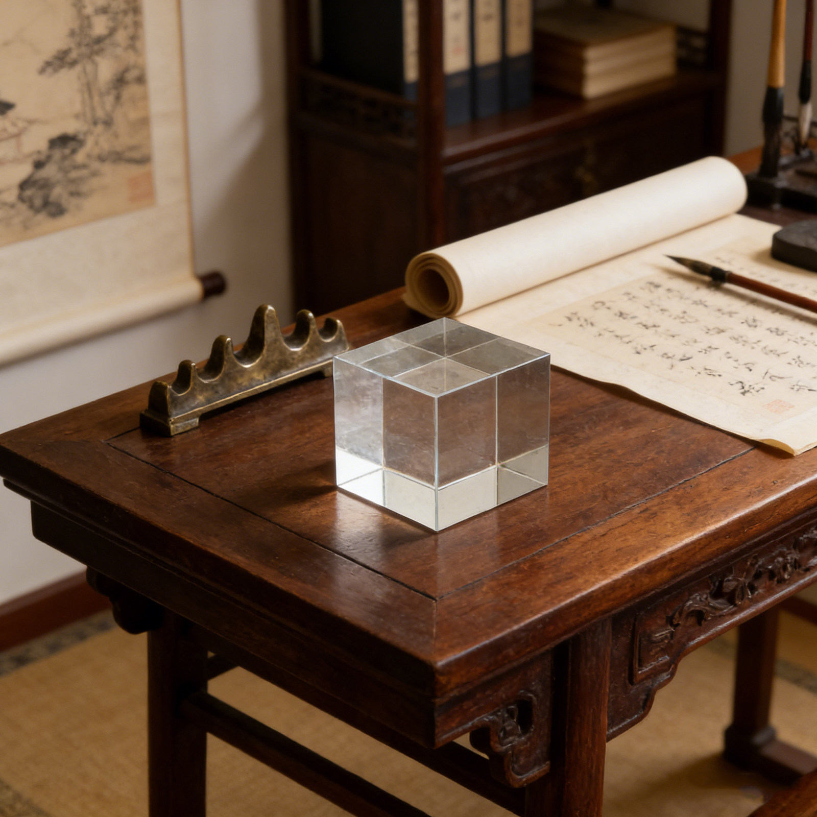Square Crystal Paperweight Cle - огляд і ціна Book Weight Glass