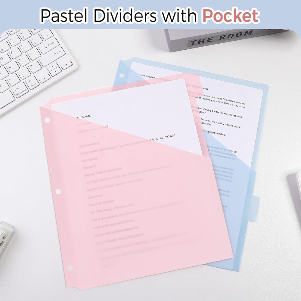 8 pcs A4 Pastel Binder Divider - огляд і ціна Tab Divider A4
