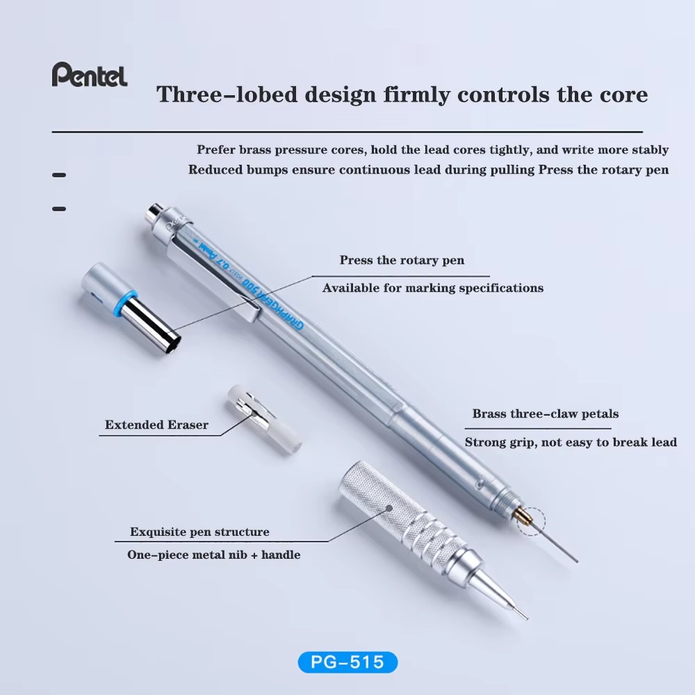 1pc Pentel Graphgear 500 Draft - огляд і ціна Mechanical Pencil 0.3