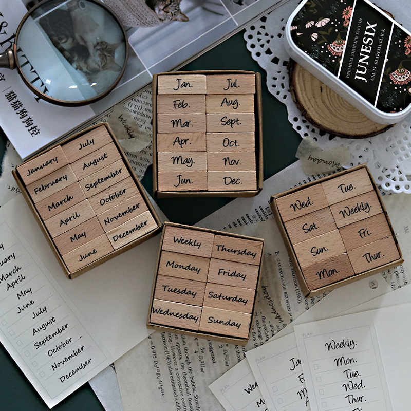 Arabic Numbers Day Month Calen - огляд і ціна Rubber Date Stamp